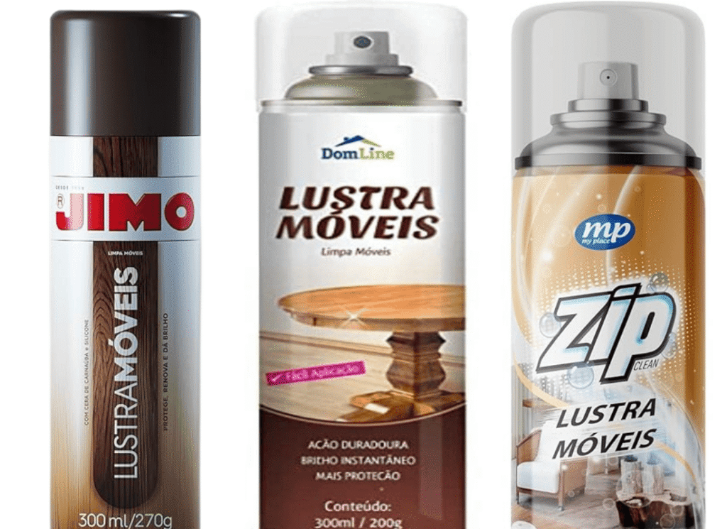 marcas de lustra móveis em spray